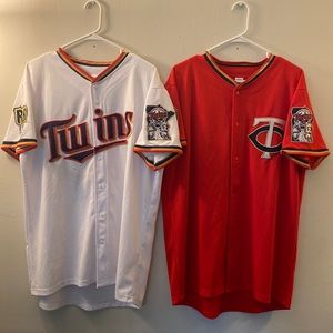 MN Twins Red and White Jerseys